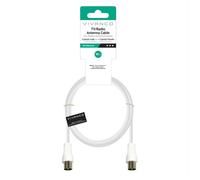 Sbs - Cavo Antenna Cavo 10m Coax Plug Coax Socket-bianco SBS