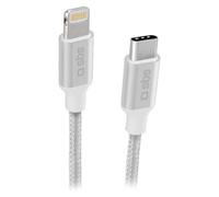 Sbs Cavo Lightning CHARGING DATA CABLE Certificato Apple Mfi White e Silver 1m