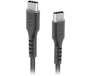 SBS Cavo USB-C - USB-C antigroviglio per ricarica e trasferimento dati, lunghezza 1.5 metri, per smartphone Samsung, Xiaomi, Oppo, Huawei, pc, tablet