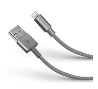 SBS Cavo USB Ligthning MFI con connettore metallico e cavo rivestito in tessuto da 1 m