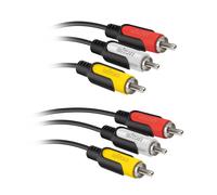 Ekon ECV3RCA30MM cavo video composito 3 m RCA Nero