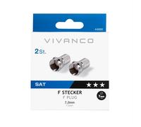 Sbs - Connettori F Da 7,0 Mm (2 Pezzi) X Cavi Coassiali-argento SBS