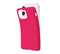 SBS Cover per iPhone 12/12 Pro Rosa Peony Pantone 214 C, Custodia Morbida e Flessibile Antigraffio, Cover Sottile e Comoda da Tenere in Tasca, Custodia Compatibile con Ricarica Wireless