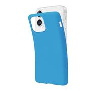 SBS Cover per iPhone 12 Mini Azzurro Cerulean Pantone 2191 C, Custodia Morbida e Flessibile Antigraffio, Cover Sottile e Comoda da Tenere in Tasca, Custodia Compatibile con Ricarica Wireless