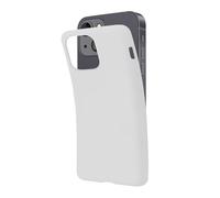 SBS Cover per iPhone 13 Mini Bianco Snow Pantone White, Custodia Morbida e Flessibile Antigraffio, Cover Sottile e Comoda da Tenere in Tasca, Custodia Compatibile con Ricarica Wireless