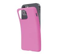 SBS Cover per iPhone 13 Mini Rosa Pantone 673 C, Custodia Morbida e Flessibile Antigraffio, Cover Sottile e Comoda da Tenere in Tasca, Custodia Compatibile con Ricarica Wireless