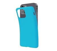 SBS Cover per iPhone 14 Azzurro Aquamarine Pantone 311 C, Custodia Morbida e Flessibile Antigraffio, Cover Sottile e Comoda da Tenere in Tasca, Custodia Compatibile con Ricarica Wireless