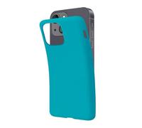 SBS Cover per iPhone 14 Azzurro Zircon Pantone 7711 C, Custodia Morbida e Flessibile Antigraffio, Cover Sottile e Comoda da Tenere in Tasca, Custodia Compatibile con Ricarica Wireless