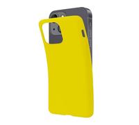 SBS Cover per iPhone 14 Giallo Pantone 395 C, Custodia Morbida e Flessibile Antigraffio, Cover Sottile e Comoda da Tenere in Tasca, Custodia Compatibile con Ricarica Wireless