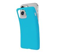 SBS Cover per iPhone 14 Plus Azzurro Aquamarine Pantone 311 C, Custodia Morbida e Flessibile Antigraffio, Cover Sottile e Comoda da Tenere in Tasca, Custodia Compatibile con Ricarica Wireless
