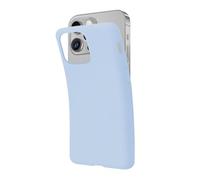 SBS Cover per iPhone 14 Pro Azzurro Cement Pantone 2127 C, Custodia Morbida e Flessibile Antigraffio, Cover Sottile e Comoda da Tenere in Tasca, Custodia Compatibile con Ricarica Wireless