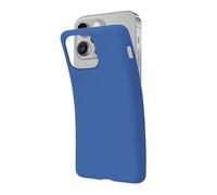 SBS Cover per iPhone 14 Pro Blu Deep Sea Pantone 7685 C, Custodia Morbida e Flessibile Antigraffio, Cover Sottile e Comoda da Tenere in Tasca, Custodia Compatibile con Ricarica Wireless