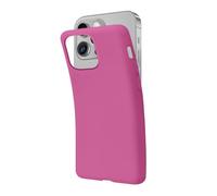 SBS Cover per iPhone 14 Pro Fucsia Pantone 806 C, Custodia Morbida e Flessibile Antigraffio, Cover Sottile e Comoda da Tenere in Tasca, Custodia Compatibile con Ricarica Wireless