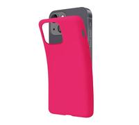 SBS Cover per iPhone 14 Rosa Peony Pantone 214 C, Custodia Morbida e Flessibile Antigraffio, Cover Sottile e Comoda da Tenere in Tasca, Custodia Compatibile con Ricarica Wireless