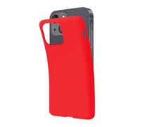 SBS Cover per iPhone 14 Rosso Pantone 185 C, Custodia Morbida e Flessibile Antigraffio, Cover Sottile e Comoda da Tenere in Tasca, Custodia Compatibile con Ricarica Wireless
