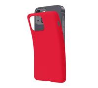 SBS Cover per iPhone 14 Rosso Scarlet Pantone 1935 C, Custodia Morbida e Flessibile Antigraffio, Cover Sottile e Comoda da Tenere in Tasca, Custodia Compatibile con Ricarica Wireless