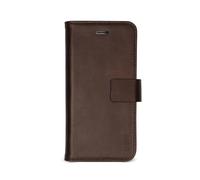 SBS custodia a libro book per iPhone XS/S, in vera pelle, funzione stand, chiusura magnetica, marrone