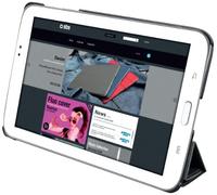 SBS Custodia a Libro per Samsung Galaxy Tab 3 7.0, Finitura Denim, Copertina Pieghevole, Nero