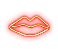 SBS Insegna Luminosa a LED "Red Lips Glow" con effetto neon per interni