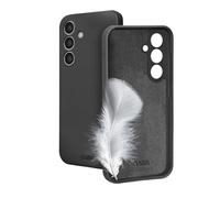 SBS Instinct - Cover per Samsung S25 - Compatibile Ricarica Wireless, Superficie Soft-Touch, Morbida al tatto e Interno in Microfibra, Protezione Fotocamera e Tasti, Materiale TPU, Nero