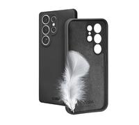 SBS Instinct - Cover per Samsung S25 Ultra - Compatibile Ricarica Wireless, Superficie Soft-Touch, Morbida al tatto e Interno in Microfibra, Protezione Fotocamera e Tasti, Materiale TPU, Nero