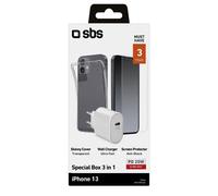 SBS Kit caricatore, cover e screen per iPhone 13 - KIT31P1361