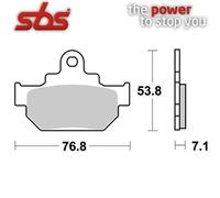 sbs Kit pastiglie freni 581HF