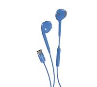Music Hero auricolari a filo USB-C, cuffiette USB-C, comandi integrati, microfono, semi in-ear, blu