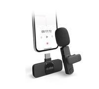 SBS microfono wireless per smartphone con ricevitore, microfono piccolo, con clip, per vlog, instagram, tiktok, da youtuber