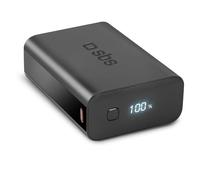SBS NanoTube PowerBank HD, 20.000mAh, 20W Power Delivery, AFC, Power Bank con Ricarica Rapida, Display LCD, Tecnologia Alta Densità, USB-C, Caricabatterie Portatile da Viaggio, Design Compatto, Nero