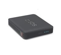 SBS NanoTube PowerBank HD, 5000mAh, Intelligent Charge (IC) 10W, Power Bank con Ricarica Rapida, Tecnologia Alta Densità, USB-C, Caricabatterie Portatile da Viaggio, Design Compatto, Nero
