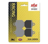 Sbs Pastiglie Freno Organiche Dual Hi-tech Racing 843dc Carbon