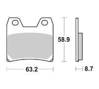 SBS - Pastiglie Freno Posteriore Sbs 770ls