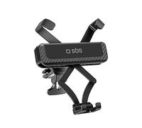 SBS Portacellulare con Chiusura Automatica a Gravità, Supporto Porta Telefono da Auto per Bocchette d'Areazione, con spacer per alta stabilità