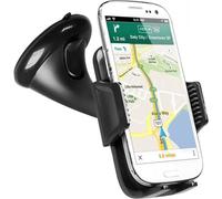 SBS Portacellulare da parabrezza o cruscotto per iPhone, Samsung, Xiaomi, Oppo fino a 6", supporto per cellulari con sgancio rapido, orientabile a 360°