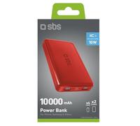 SBS TTBB10000FASTR batteria portatile Polimeri di litio (LiPo) 10000 mAh Rosso