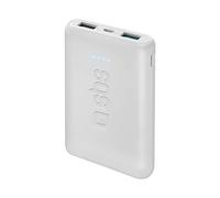 SBS Pocket Power Bank 5000 mAh (5000 mAh), Powerbank, Bianco