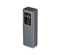 SBS PowerBank LCD 100W, 20000mAh, Power Delivery (PD 3.0 PPS), AFC, Power Bank con Ricarica Rapida, Display LCD Avanzato, USB-C, USB-A, Caricabatterie Portatile da Viaggio, Design Compatto, Grigio