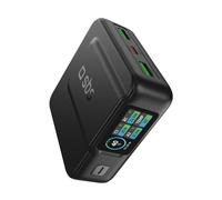 SBS Pulse Power HD 35W, 10000mAh, Power Delivery (PD 3.0 PPS), AFC, PowerBank con Ricarica Rapida, High Density, Display LCD AI, USB-C, USB-A, Caricabatterie Portatile da Viaggio, Compatto, Nero