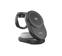 Caricabatteria Magsafe SBS Caricatore stazione di ricarica wireless 3 in 1 Qi2.2 25 W per iPhone, Apple Watch e cuffie, Nero