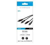 Sbs - Rca Connection 2,5m-nero SBS