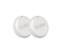 Localizzatore per chiavi bici compatibile con Apple Trova il mio Track My Circle, colore bianco - 2 pezzi.