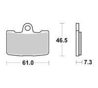 SBS - Set 4 Pastiglie Freno Sbs 856hs - SPEDIZIONE GRATUITA