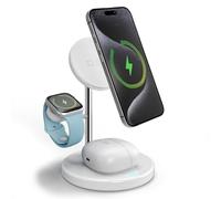 Stazione di Ricarica Wireless Qi2 3x1 per iPhone 16/15/14/13/12, smartphone