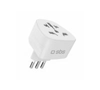 SBS Mobile Adattatore presa da muro italiana a universale bianco