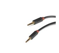 SBS TECABLE35KR Cavo Stereo Jack 3.5 MM a Jack 3.5 MM 1.5M