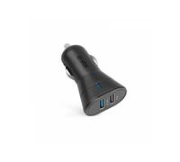 SBS Caricabatterie Auto Mini, Ricarica Rapida 12W, Intelligence Charge (IC), Led di Stato, 2x USB-A, Presa 12V, Carica batterie per iPhone, iPad, AirPods, Samsung, Smartphone, Tablet, Nero