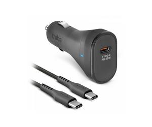 SBS TECRKITTCPD25W Caricabatterie per dispositivi mobili Universale Nero Accendisigari Auto