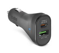 SBS TECRPD25W ALIMENTATORE DA AUTO USB-C 25W