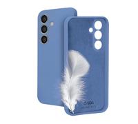 SBS Instinct - Cover per Samsung S25 - Compatibile Ricarica Wireless, Superficie Soft-Touch, Morbida al tatto e Interno in Microfibra, Protezione Fotocamera e Tasti, Materiale TPU, Blu